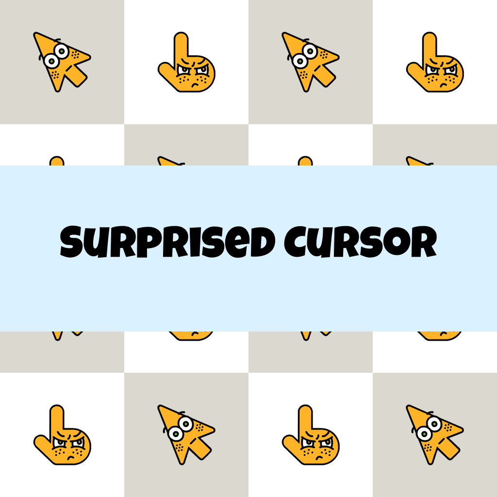 Preview Surprised cursor custom cursor pack
